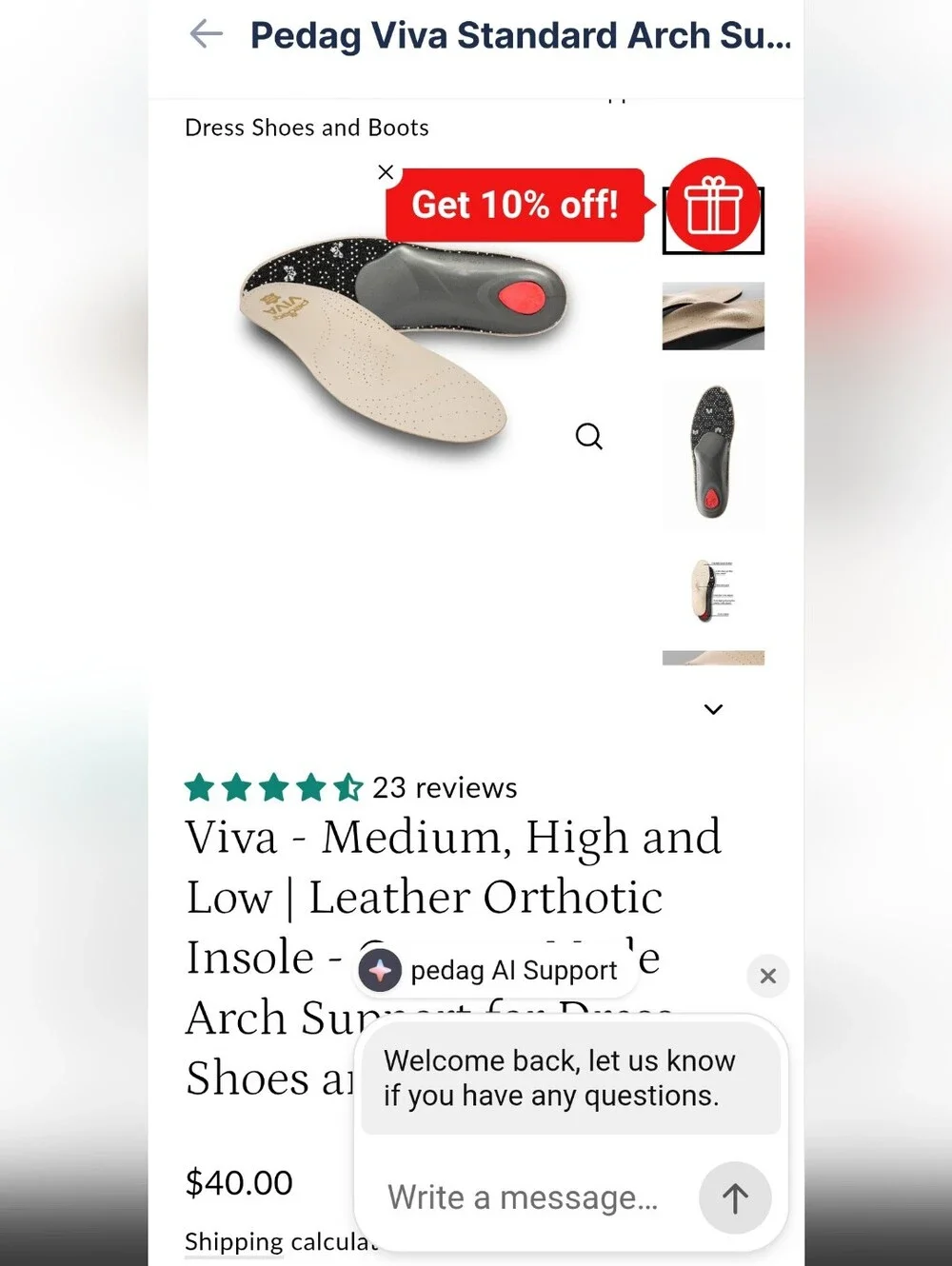 Beige and Black Comfort Shoe Insoles
